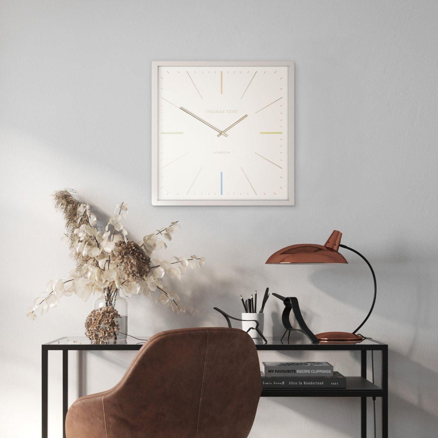 Art Marketing 20" Editor Wall Clock Salt - Fellini Home Ltd