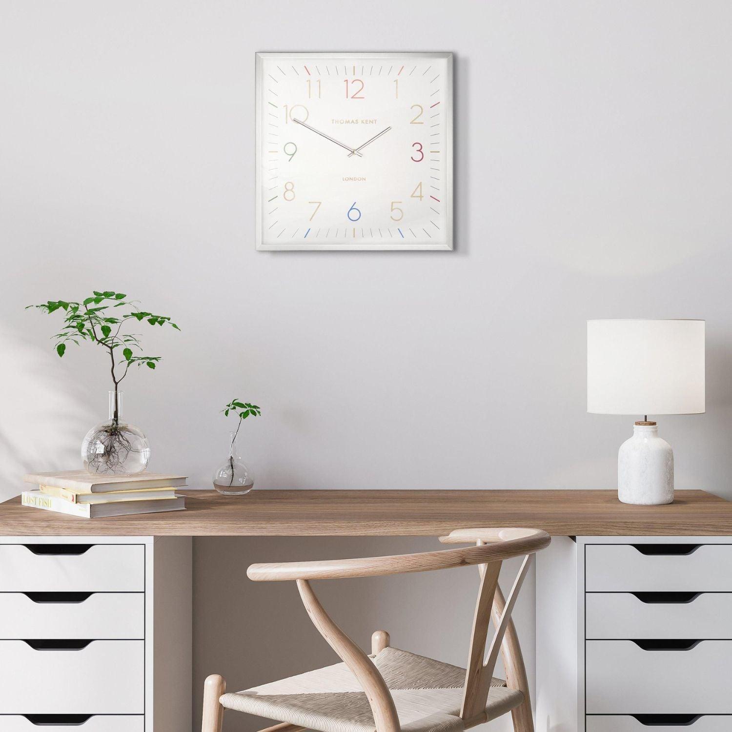 Art Marketing 20" Editor Wall Clock Sterling - Fellini Home Ltd