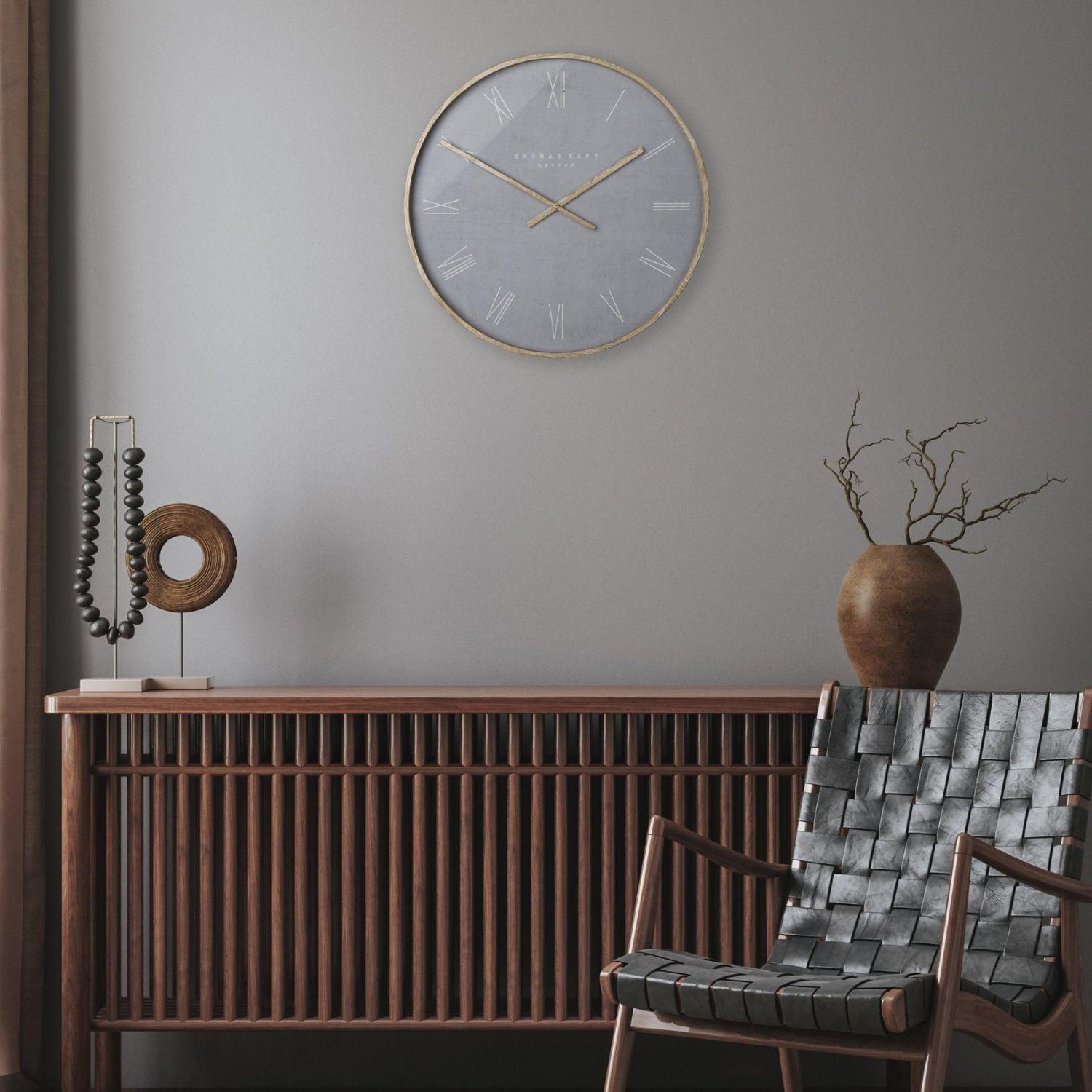 Art Marketing 21" Nordic Wall Clock Cement - Fellini Home Ltd