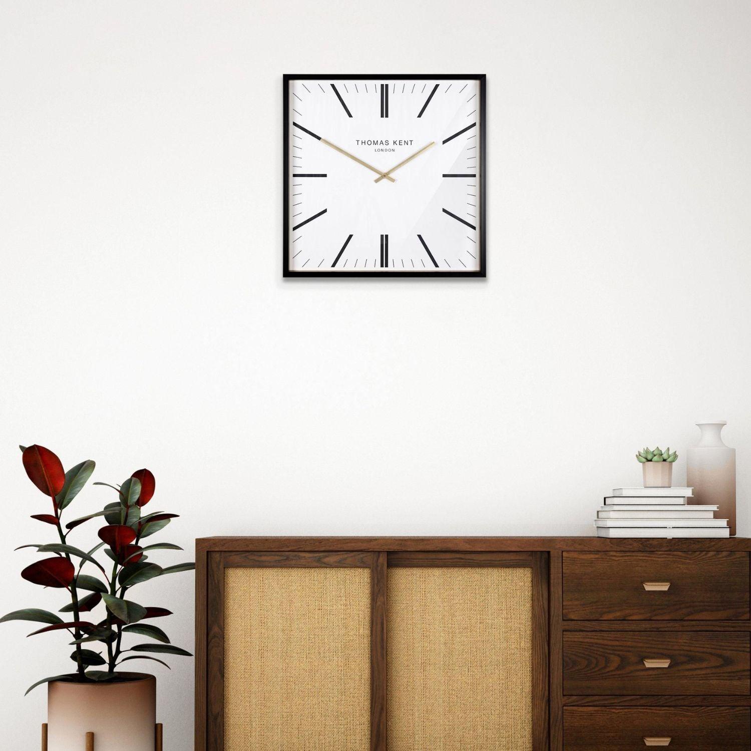 Art Marketing 24" Garrick Wall Clock White - Fellini Home Ltd