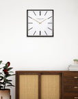 Art Marketing 24" Garrick Wall Clock White - Fellini Home Ltd