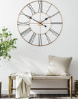 Art Marketing 32" Summer House Wall Clock Copper - Fellini Home Ltd