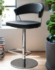Calligaris Connubia New York Stool CB1088 Gas Lift Chrome Metal Frame