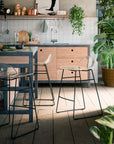 Calligaris Connubia Academy Barstool ( CB2167) Metal Frame