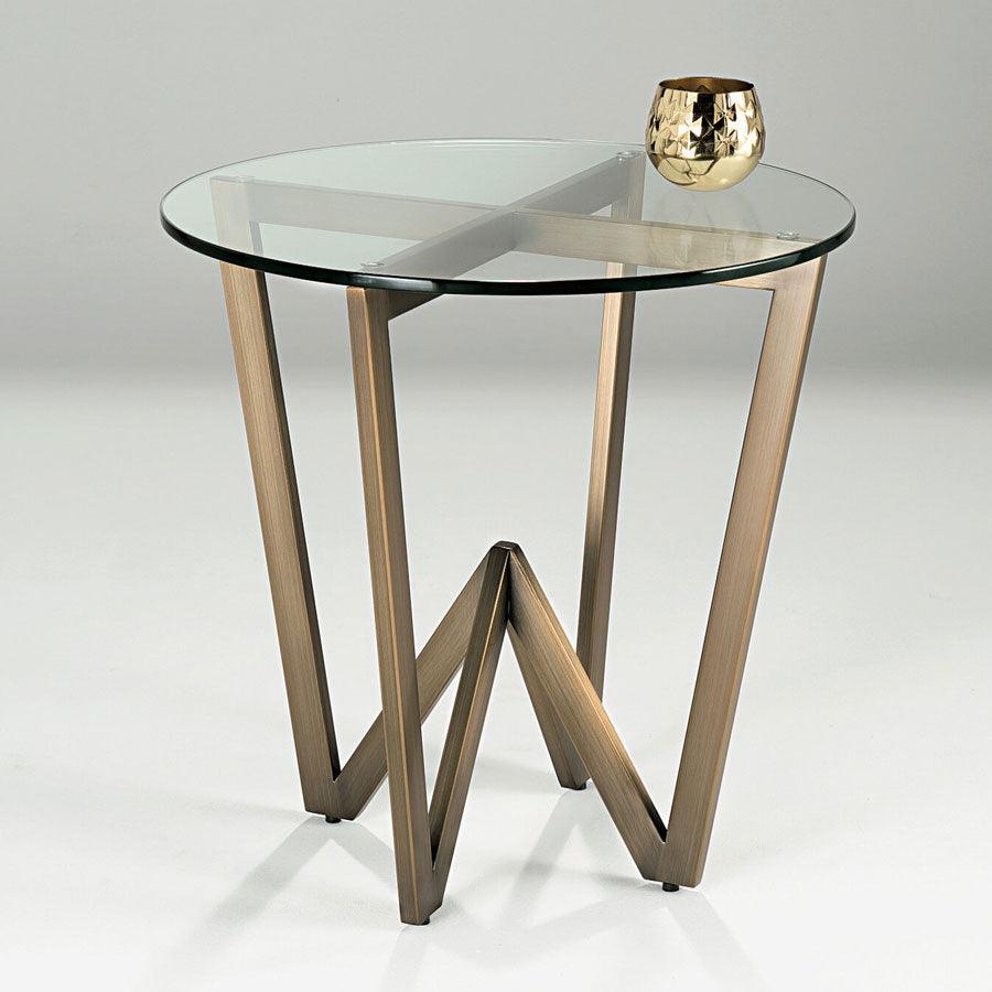 Centrepiece Angle Circular Side Table - Fellini Home Ltd