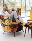 Fama Volta Swivel Armchair