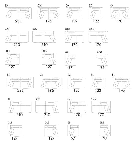 Fama Calessi Fabric Corner Sofa