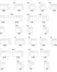Fama Calessi Fabric Corner Sofa