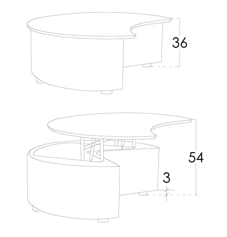 Fama Sole and Luna Coffee Tables - Fellini Home Ltd