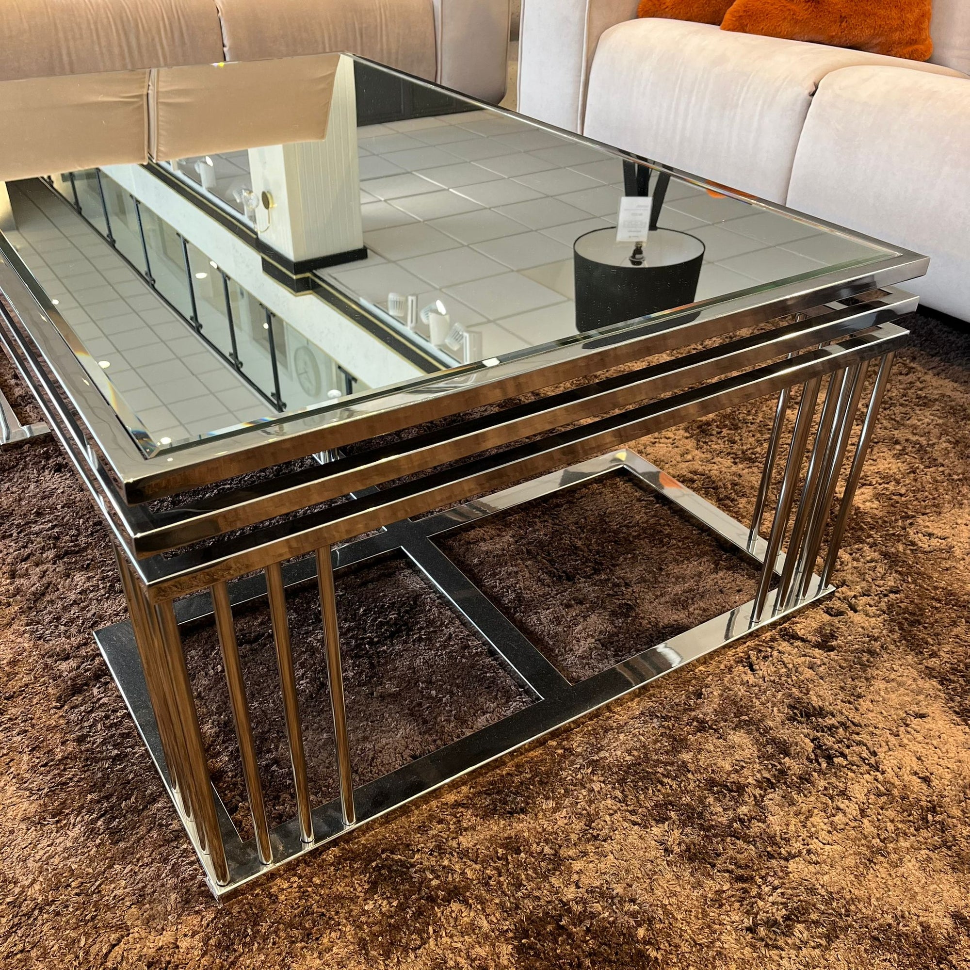 Fellini Home - Chrome Coffee Table - Fellini Home Ltd