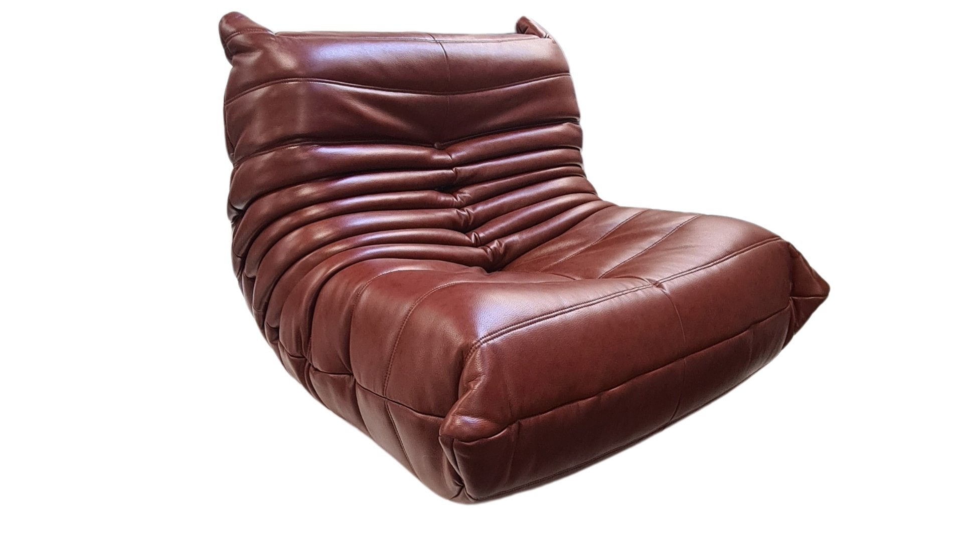 Fellini Home Togo Style Sofa (Brown PU) - Ex Display - Fellini Home Ltd