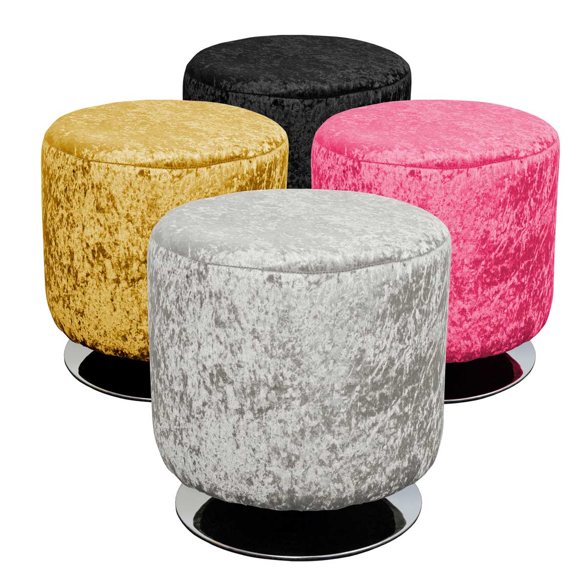 Fellini Home Bespoke Round Swivel Drum Stool