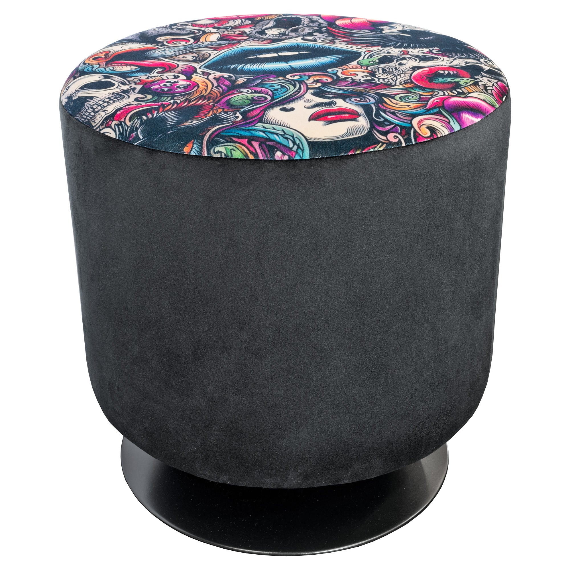 Fellini Home Bespoke Round Swivel Drum Stool