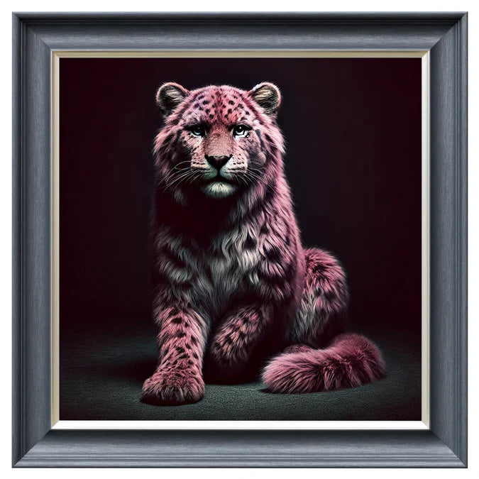Fellini Home Long Haired Pink Leopard Frame