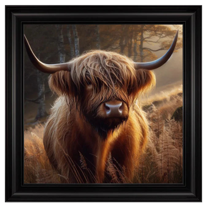 Fellini Home Sad Cow In The Woods Frame
