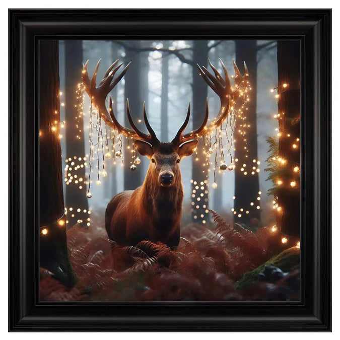 Fellini Home Fairy Light Stag Frame