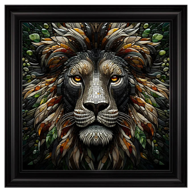 Fellini Home Glass Lion Frame