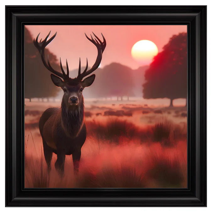 Fellini Home Stag Sunset Stag Frame