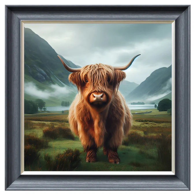 Fellini Home Young Highland Cow Frame
