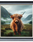 Fellini Home Young Highland Cow Frame