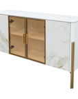 Fellini Home Carrington White and Gold Sideboard