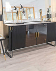 Fellini Home Genero Black and Gold Sideboard