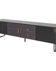 Fellini Home Genero Black and Gold Entertainment Unit