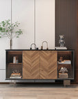 Fellini Home Chevron Display Sideboard