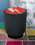 Fellini Home Bespoke Round Swivel Drum Stool