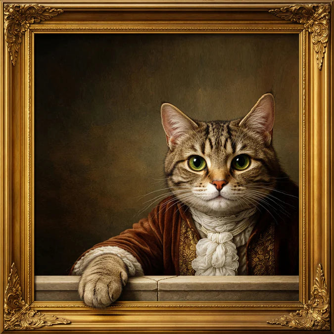 Fellini Home Gentleman Cat Wall Art