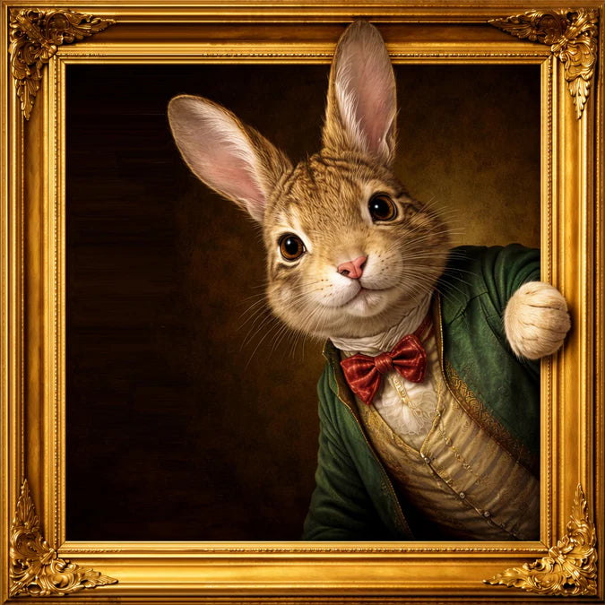 Fellini Home Gentleman Rabbit Wall Art
