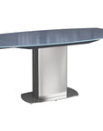Olivia 130-190cm Glass Swivel Extending Dining Table
