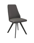 Torelli Azzaro Dark Grey Faux Leather Dining Chair