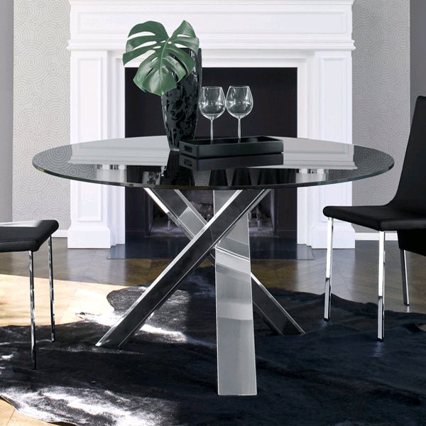 Ivano Antonello Italia Resort Glassed Topped Table - Fellini Home Ltd