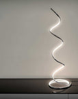 Fellini Home LED Chrome Spiral Floor Lamp