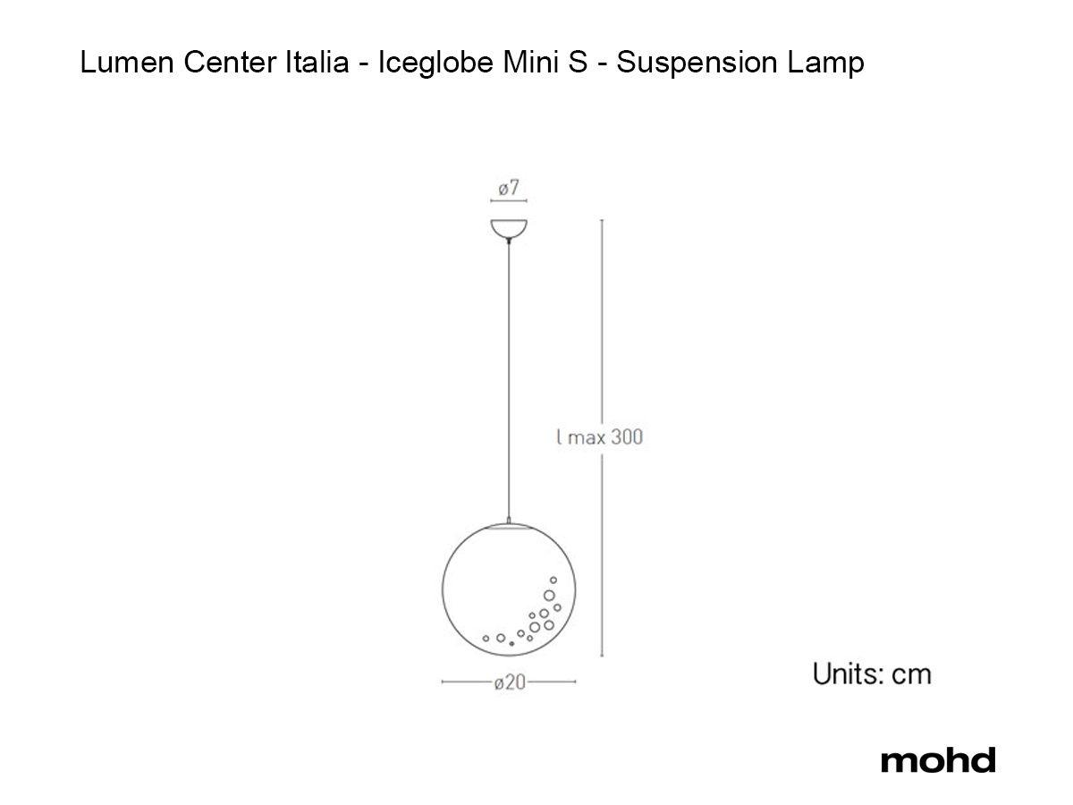 Lumen Centre IceGlobe Mini Wall Ceiling Lamp - Fellini Home Ltd