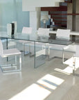 Ivano Antonello Miami Glass Extendable Table