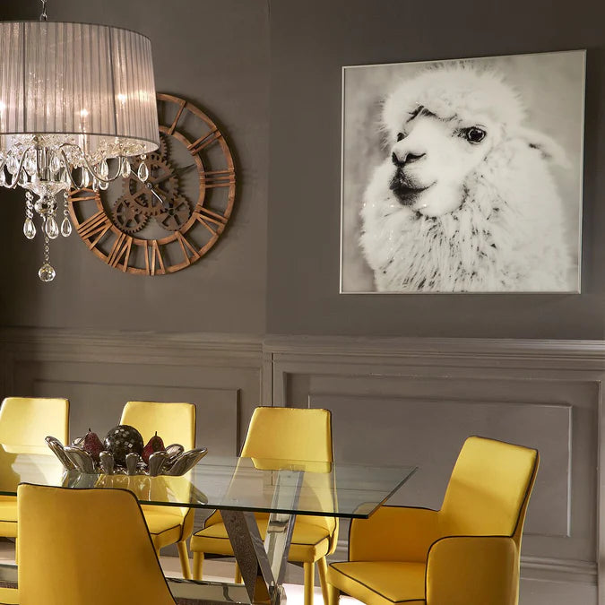 Fellini Home Alpaca Glass Wall Art