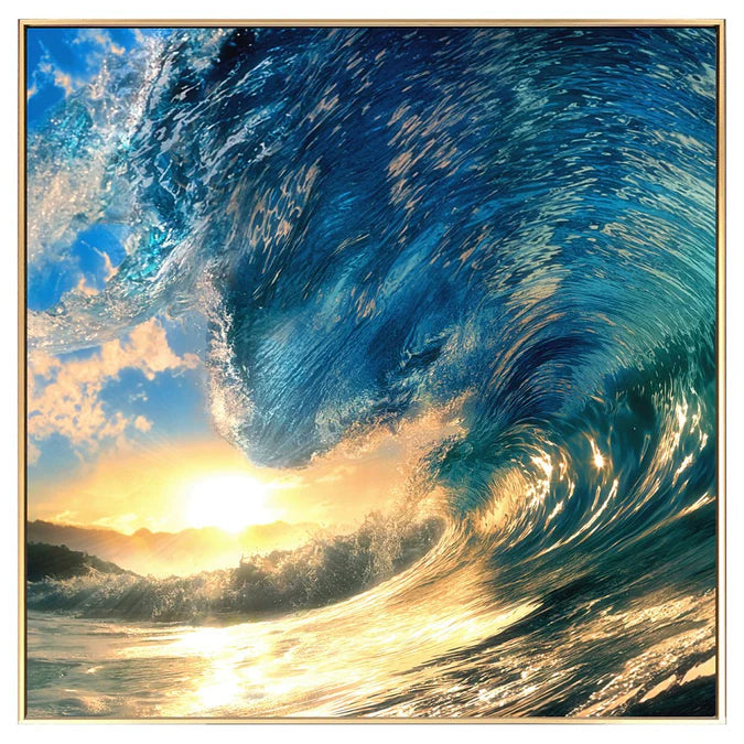 Fellini Home Glass Ocean Wall Art
