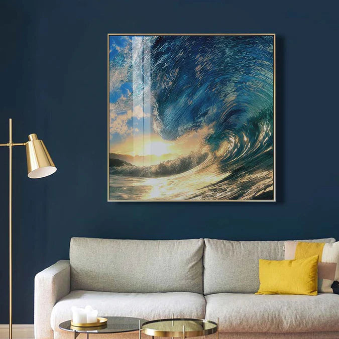 Fellini Home Glass Ocean Wall Art