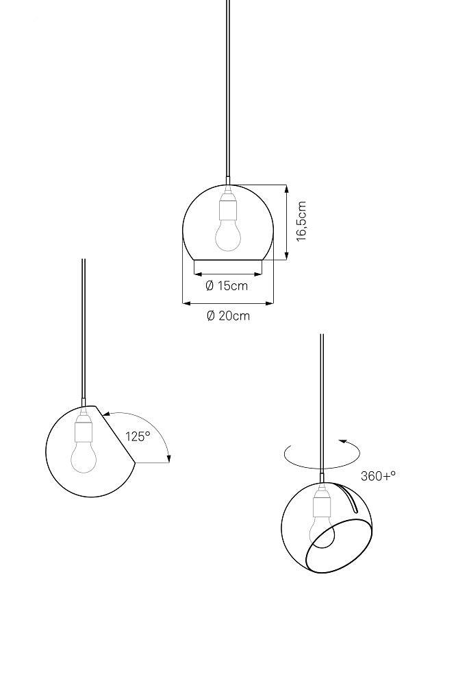 NYTA Tilt Globe Pendant Lamp - Fellini Home Ltd