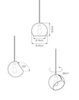 NYTA Tilt Globe Pendant Lamp - Fellini Home Ltd