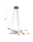 Richmond Interiors Amira Aluminium Hanging Lamp - Gold Finish HL - 0124 - Fellini Home Ltd