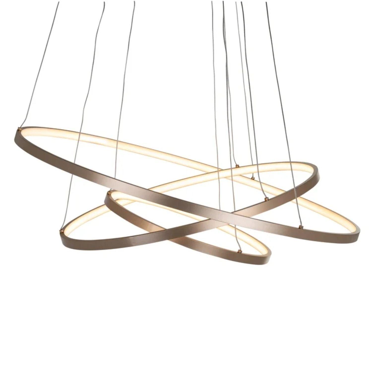 Richmond Interiors Amira Aluminium Hanging Lamp - Gold Finish HL - 0124 - Fellini Home Ltd