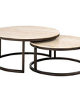 Richmond Interiors Avalon Coffee Table Set Of 2 In Bronze 7662 - Fellini Home Ltd