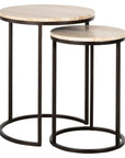 Richmond Interiors Avalon Side Table Set Of 2 In Bronze 7663 - Fellini Home Ltd