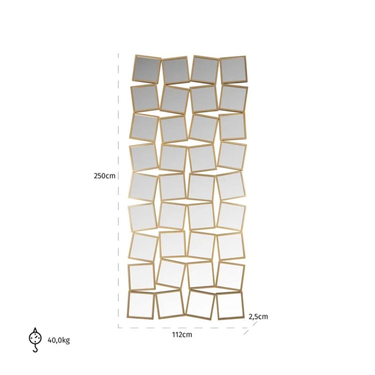 Richmond Interiors Badia Gold Wall Mirror MI - 0095 - Fellini Home Ltd