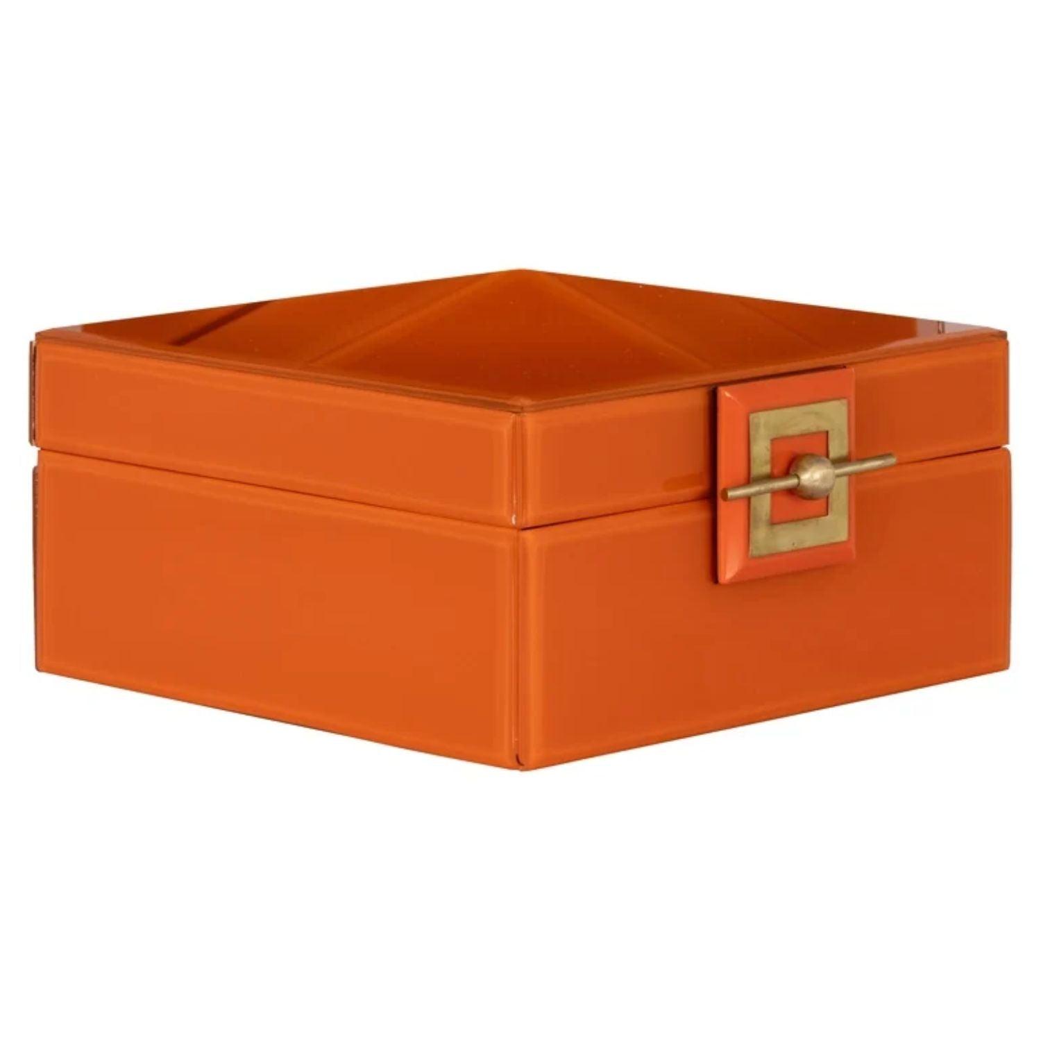 Richmond Interiors Bodine Orange Jewellery Box JB - 0055 - Fellini Home Ltd