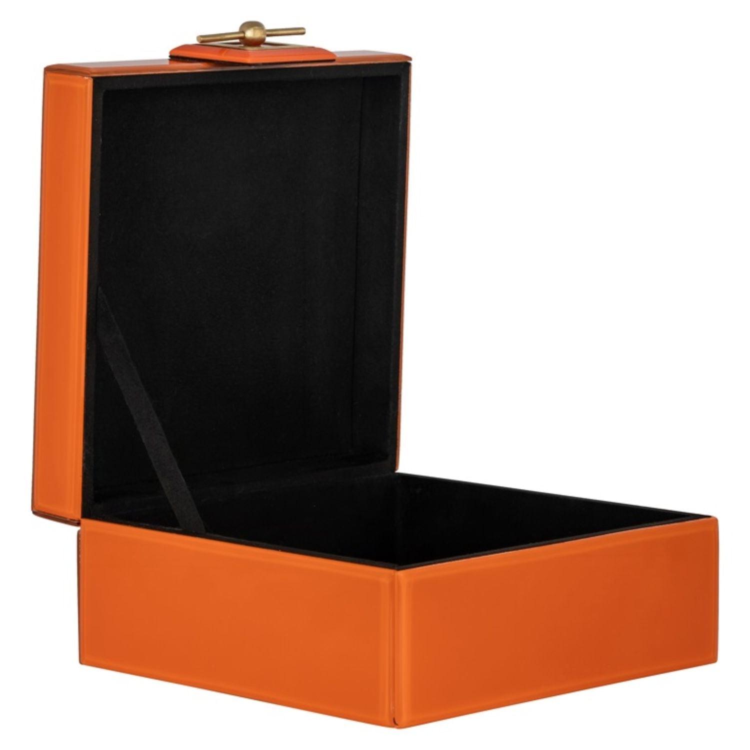 Richmond Interiors Bodine Orange Jewellery Box JB - 0055 - Fellini Home Ltd