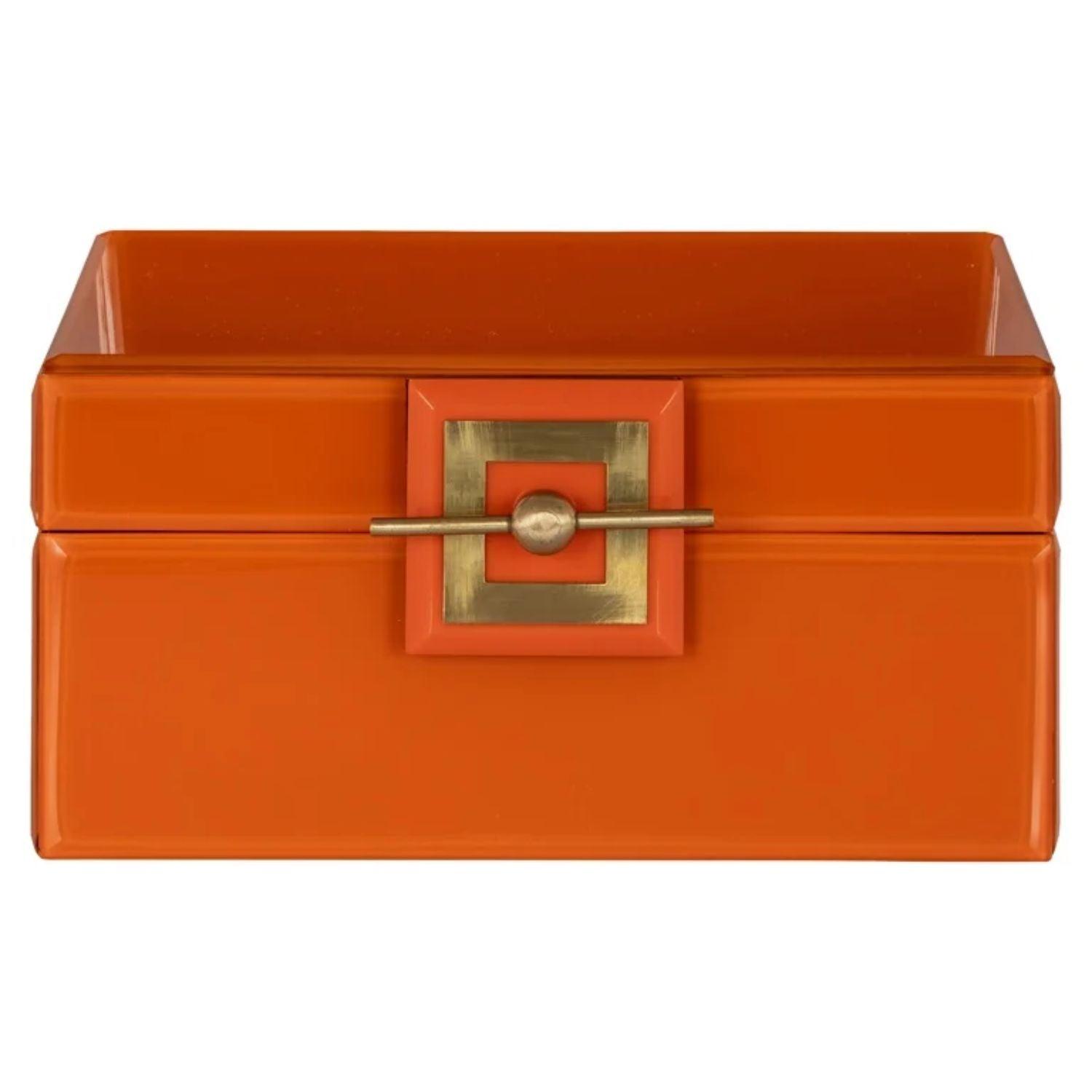 Richmond Interiors Bodine Orange Jewellery Box JB - 0055 - Fellini Home Ltd